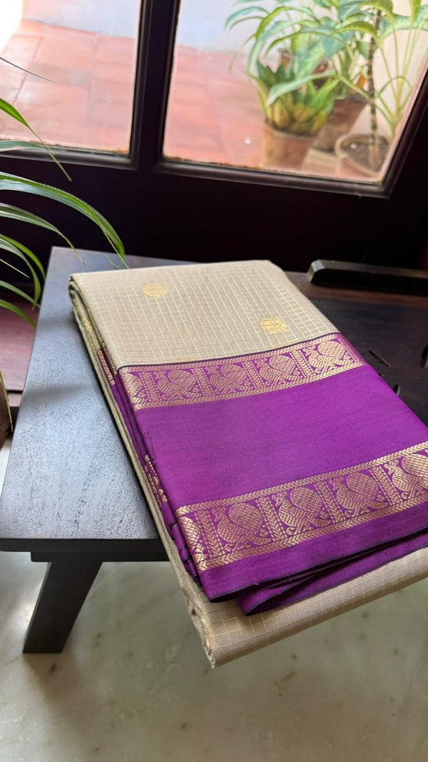 Ice Grey Kanjivaram