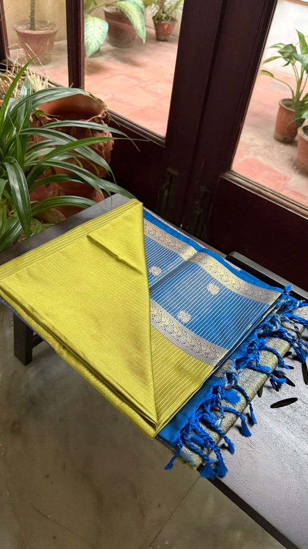 Vintage Olive & Sky Vairaoosi Podi Khattam